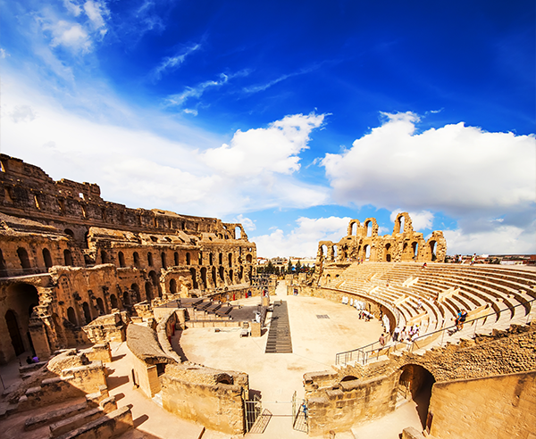 Das römische Amphitheater in El Djem