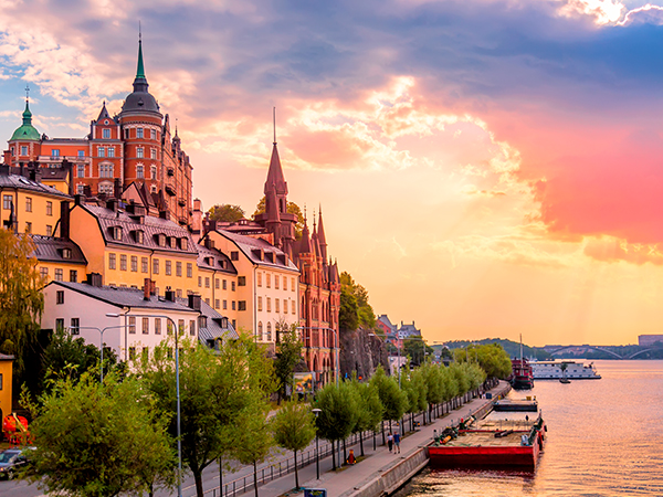 Häuser in Stockholm.