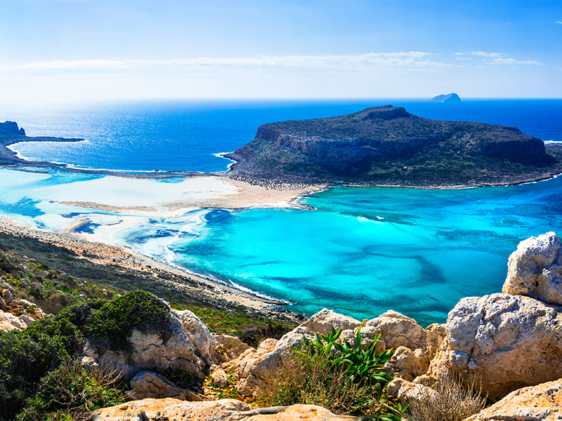 Griechenland. Auf die mediterrane Insel Kreta .