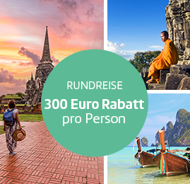 Bildcollage der Thailand-Kambodscha-Rundreise