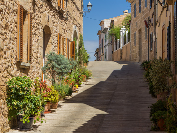 Die hübschen Dörfer auf Mallorca.