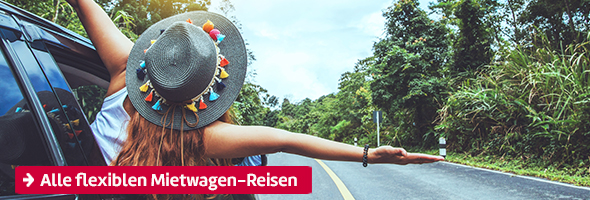 Alle flexiblen Mietwagen-Reisen.