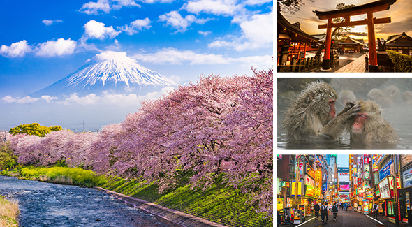 Rundreise durch Japan.