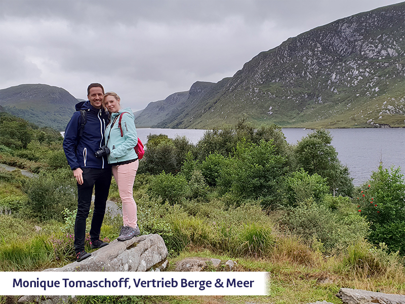 Monique Tomaschoff (Vertrieb Berge & Meer) im Glenveagh Nationalpark