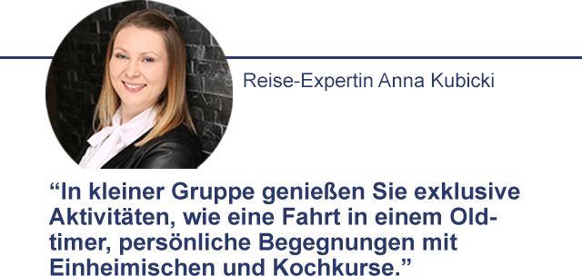 Expertentipp exklusive Aktivitäten in kleiner Gruppe