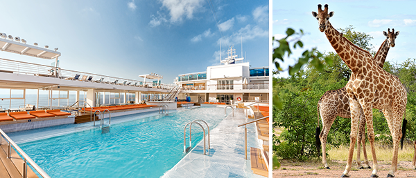 Kreuzfahrt mit Mein Schiff 4 von Johannesburg bis Dubai