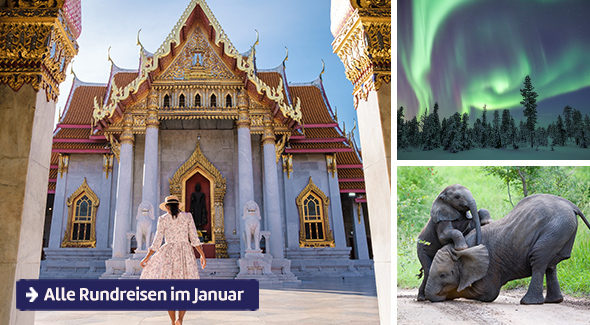 Alle Rundreisen im Januar.