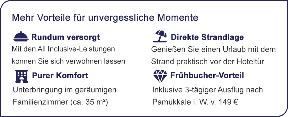 Ihre Vorteile für unvergessliche Momente.