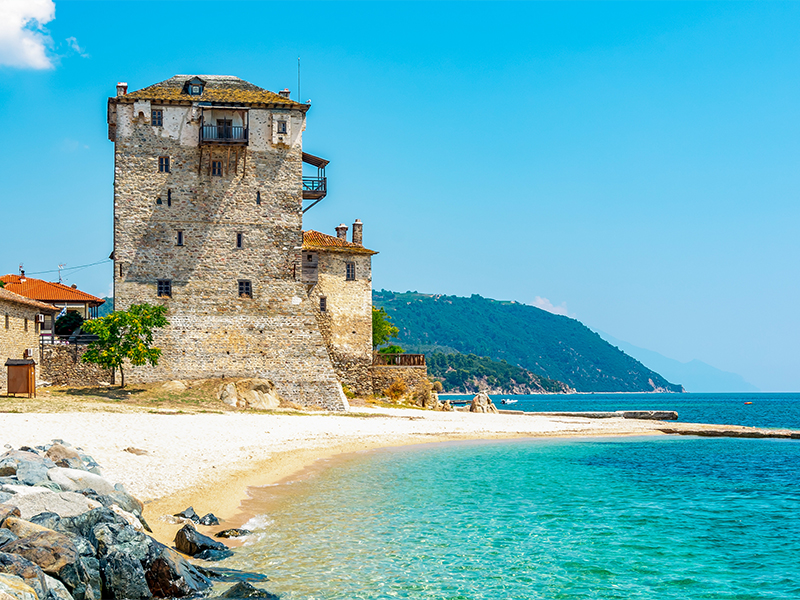 Griechenland. Unterwegs auf der Chalkidiki-Halbinsel.
