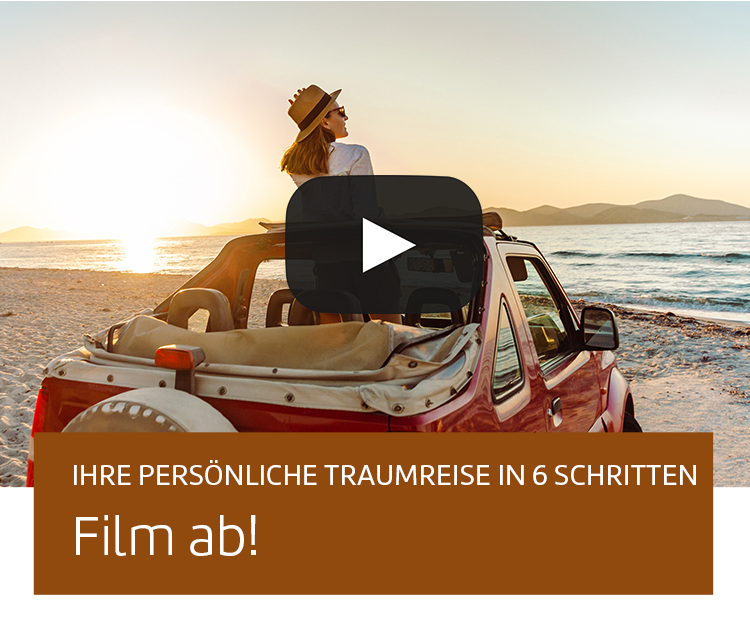 Ihre persönliche Traumreise in 6 Schritten: Film ab!