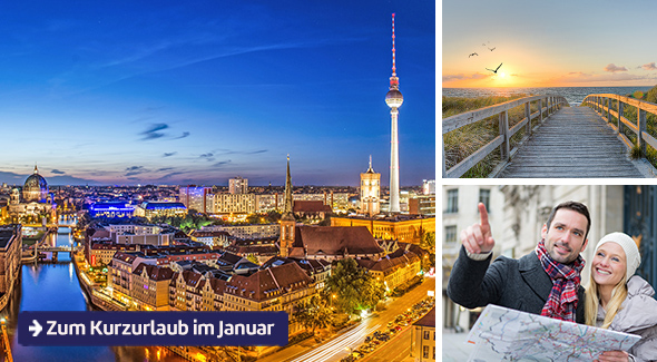 Zum Kurzurlaub im Januar.