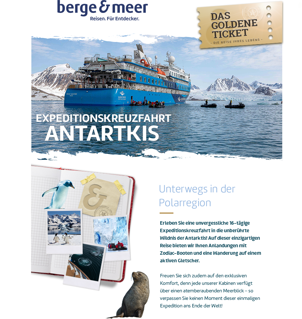 Expeditionskreuzfahrt Antarktis