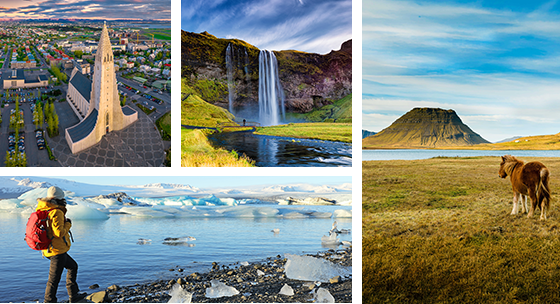 Bild-Collage Island.