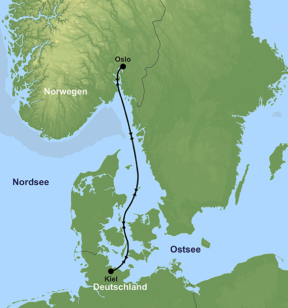 Karte K8W255 Route