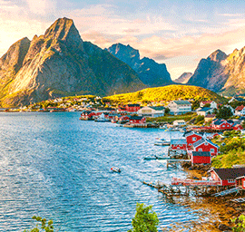 Lofoten in Norwegen.