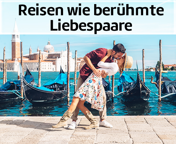 Reisen wie berühmte Liebespaare.