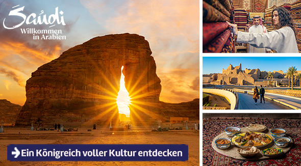 Alle Reisen nach Saudi-Arabien.