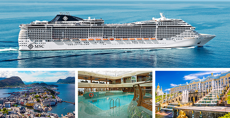 Mit der MSC Splendida nordwärts kreuzen